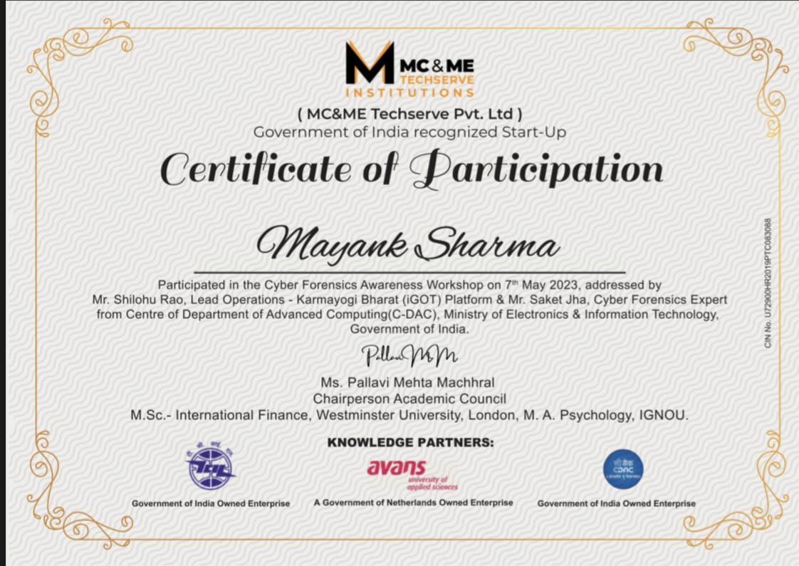Certificate 9